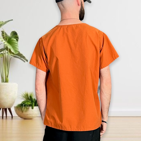 University of Texas Nursing Medical Scrub Top Size Small Burnt Orange Longhorns - Picture 3 of 9